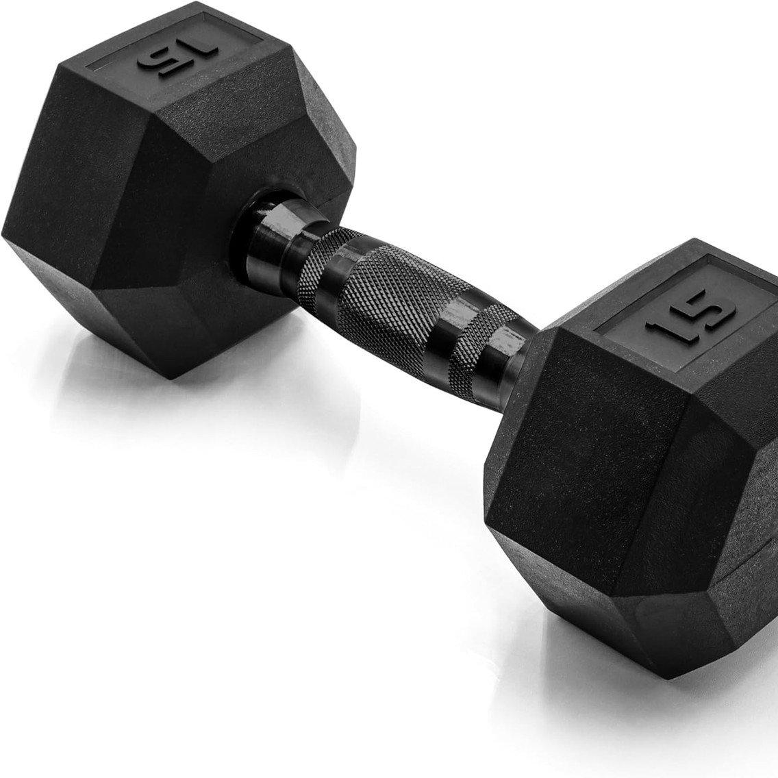 Rubber Hex Dumbbell
