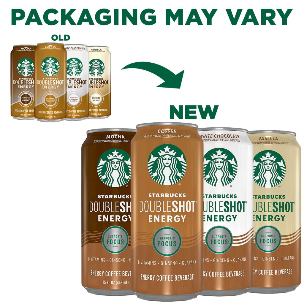 Starbucks Doubleshot Energy Mocha Espresso Coffee, 15 oz Cans, 12 Pack