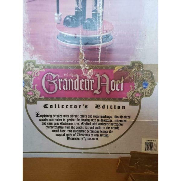 72 6 ft tall wooden nutcracker pair vintage good condition sgtnighsdesigns