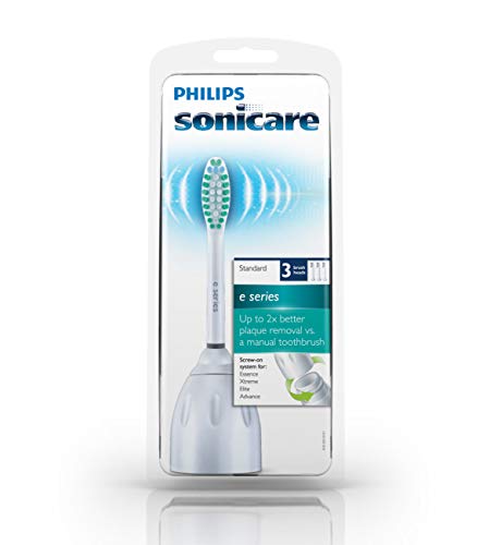 2025 Philips Sonicare Genuine E-Series Replacement Toothbrush Heads  3 Brush Heads  White  HX7023/30
