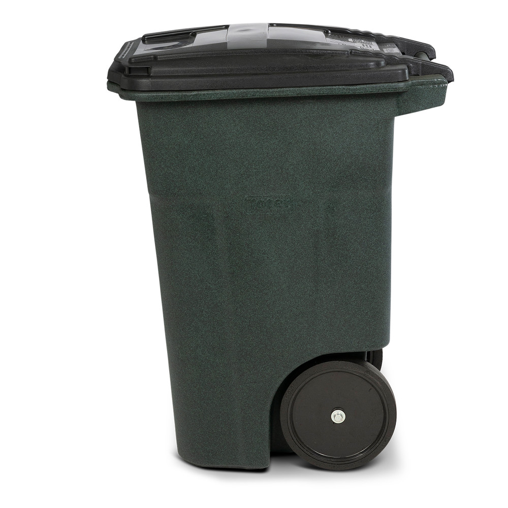 Toter 48 Gallon Trash Can with Smooth Wheels and Lid ;