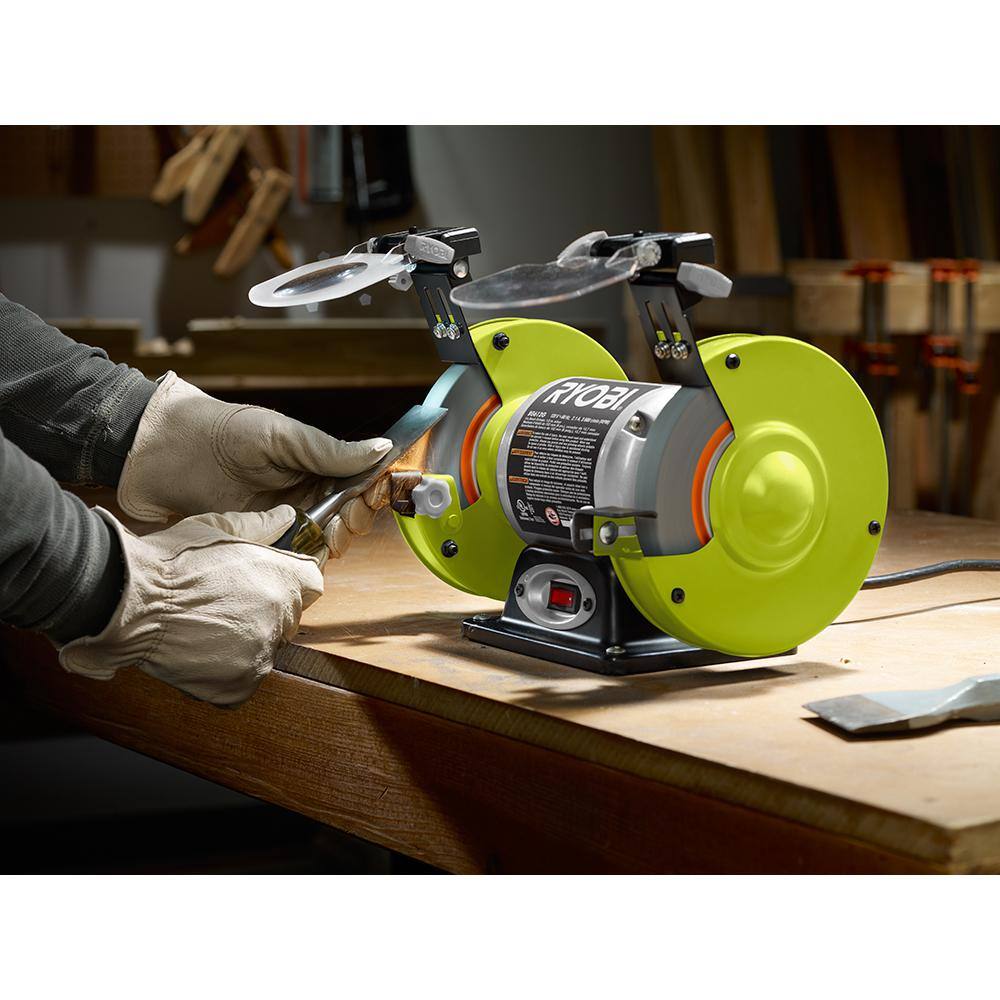 RYOBI 2.1 Amp 6�� Grinder with LED lights BG612G