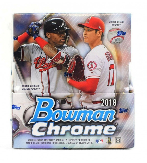 2018 Bowman Chrome Baseball Sealed Hobby Box