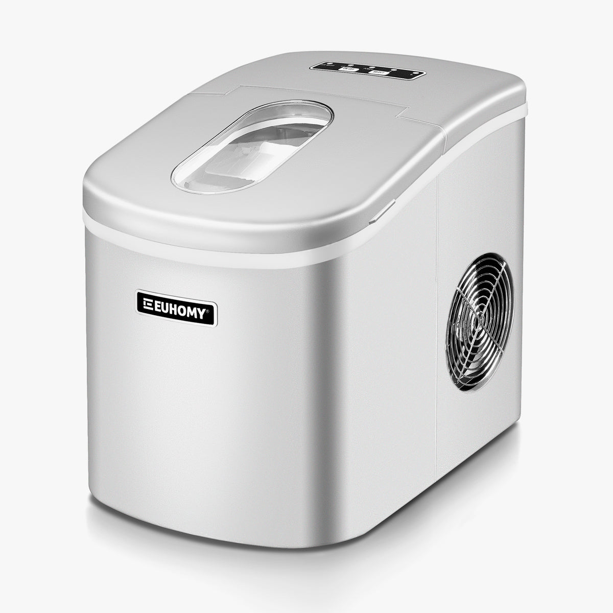 2025 Euhomy Portable Compact Ice Maker Sliver