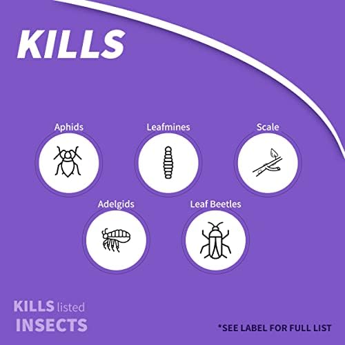 2025 Bonide Annual Tree & Shrub Insect Control with Systemaxx  128 oz Concentrate  Year Long Protection and Insect Killer