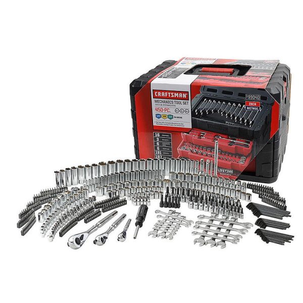450 Piece Mechanic s Tool Set With 3 Drawer Case