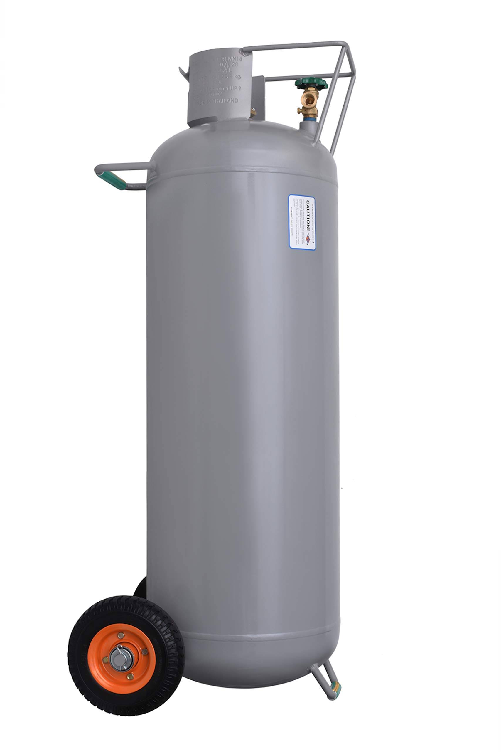 100 lbs. Horizontal and Vertical Hog Propane Cylinder with Wheels