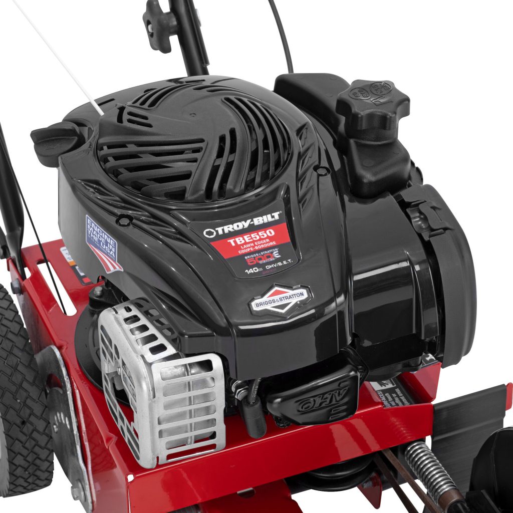 Troy-Bilt TBE550 Driveway Edger, 140cc Briggs & Stratton Engine, 9′′ Triple-Edge Blade, 3 Bevel Positions