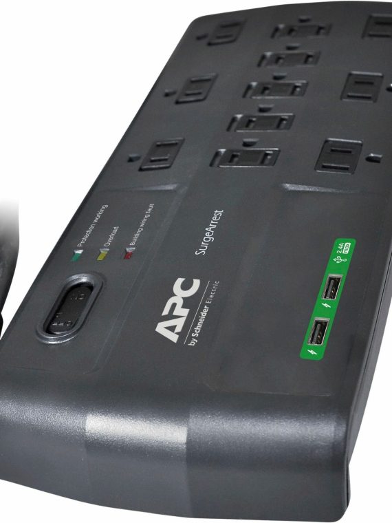 2025 APC – SurgeArrest Home/Office 11-Outlets Surge Suppressor/Protector – Black