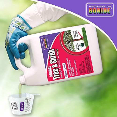 2025 Bonide Annual Tree & Shrub Insect Control with Systemaxx  128 oz Concentrate  Year Long Protection and Insect Killer