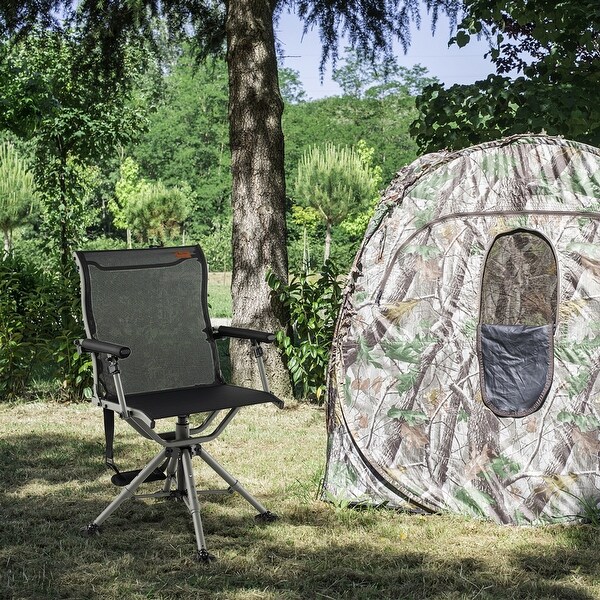 360 Degree Silent Swivel Hunting Chair w/ Allterrain Feet Pads