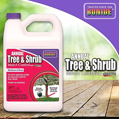 2025 Bonide Annual Tree & Shrub Insect Control with Systemaxx  128 oz Concentrate  Year Long Protection and Insect Killer