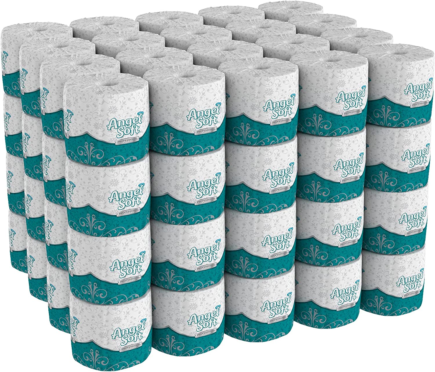 Georgia Pacific Angel Soft ps 16880 White 2-Ply Premium Embossed Bathroom Tissue, 4.05