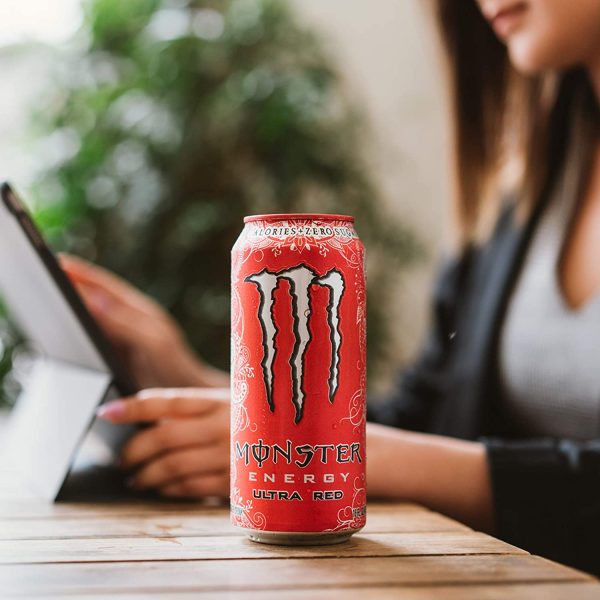 Monster Energy Ultra Violet, Sugar Free Energy Drink, 16 Ounce (Pack of 24)