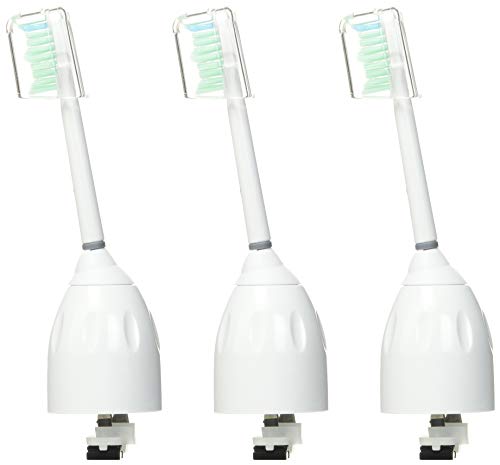 2025 Philips Sonicare Genuine E-Series Replacement Toothbrush Heads  3 Brush Heads  White  HX7023/30