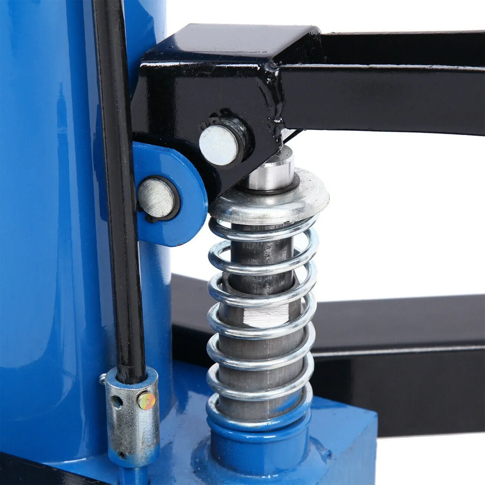1660 Pounds Hydraulic Car Transmission Jack Vertical Lift with 360° Swivel Wheel Pedal ,Blue,33