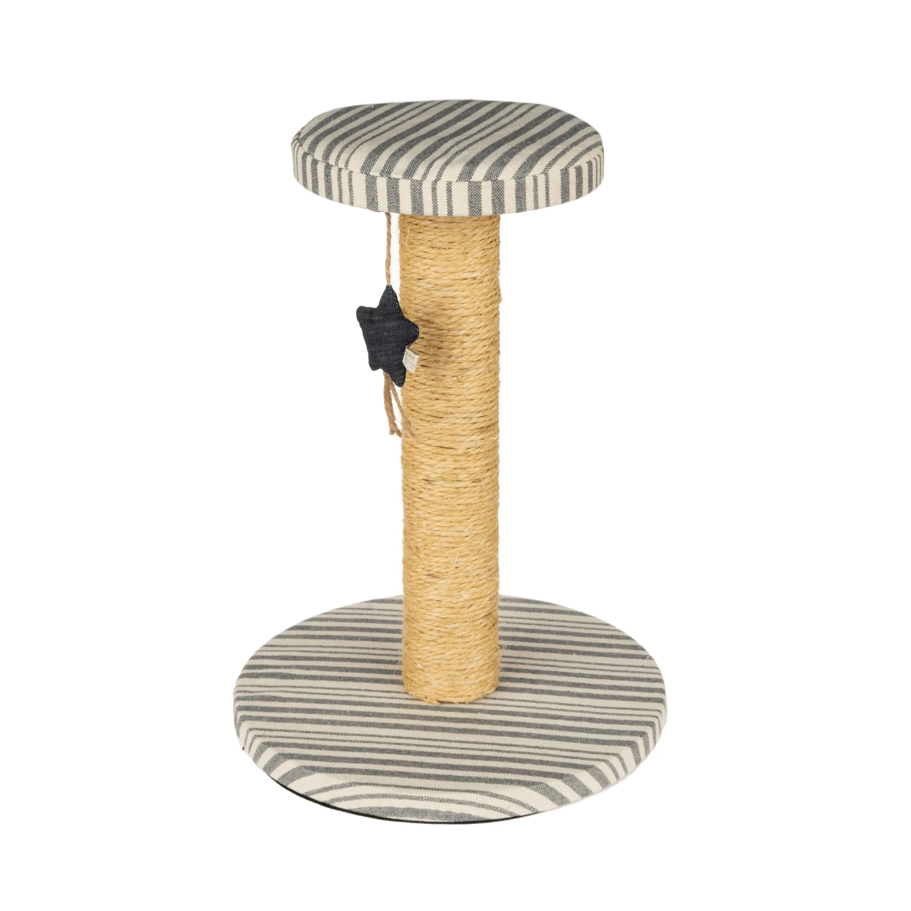 Denim Stripe Sisal Cat Post