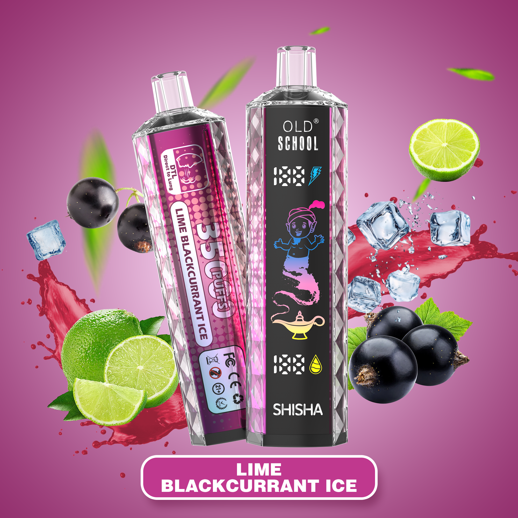 OLD SCHOOL FX35000 Lime blackcurrant Ice - osvape.eu