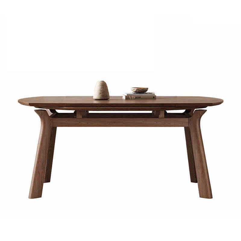 Solid Ash Wood Extendable Dining Table