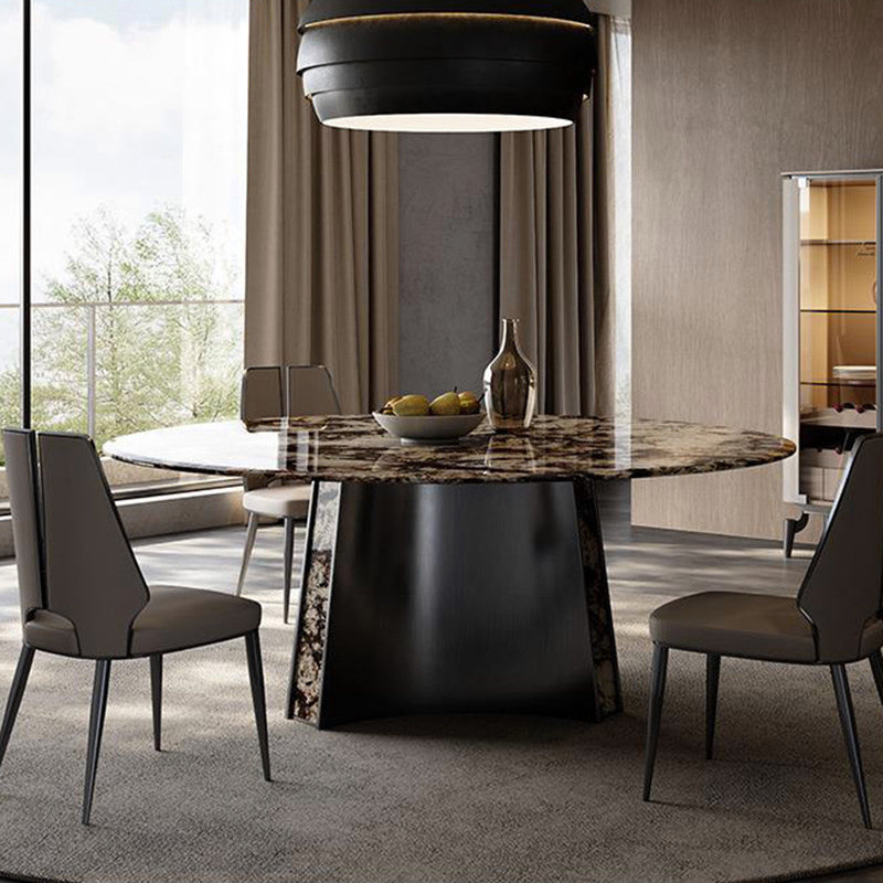 Snow Mountain Fox Natural Luxury Stone Dining Table