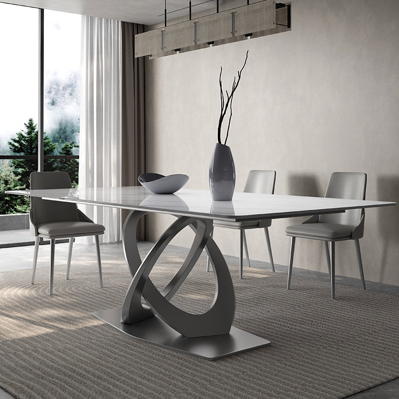 Italian Minimalist Sintered Stone Dining Table