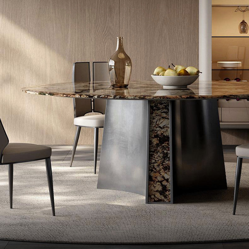 Snow Mountain Fox Natural Luxury Stone Dining Table