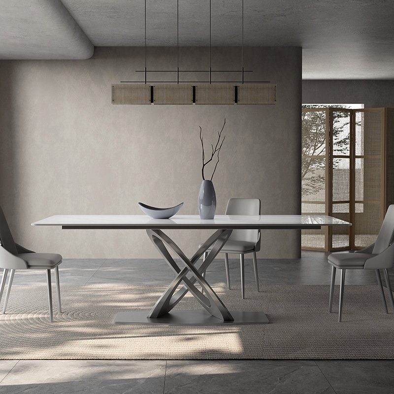 Italian Minimalist Sintered Stone Dining Table